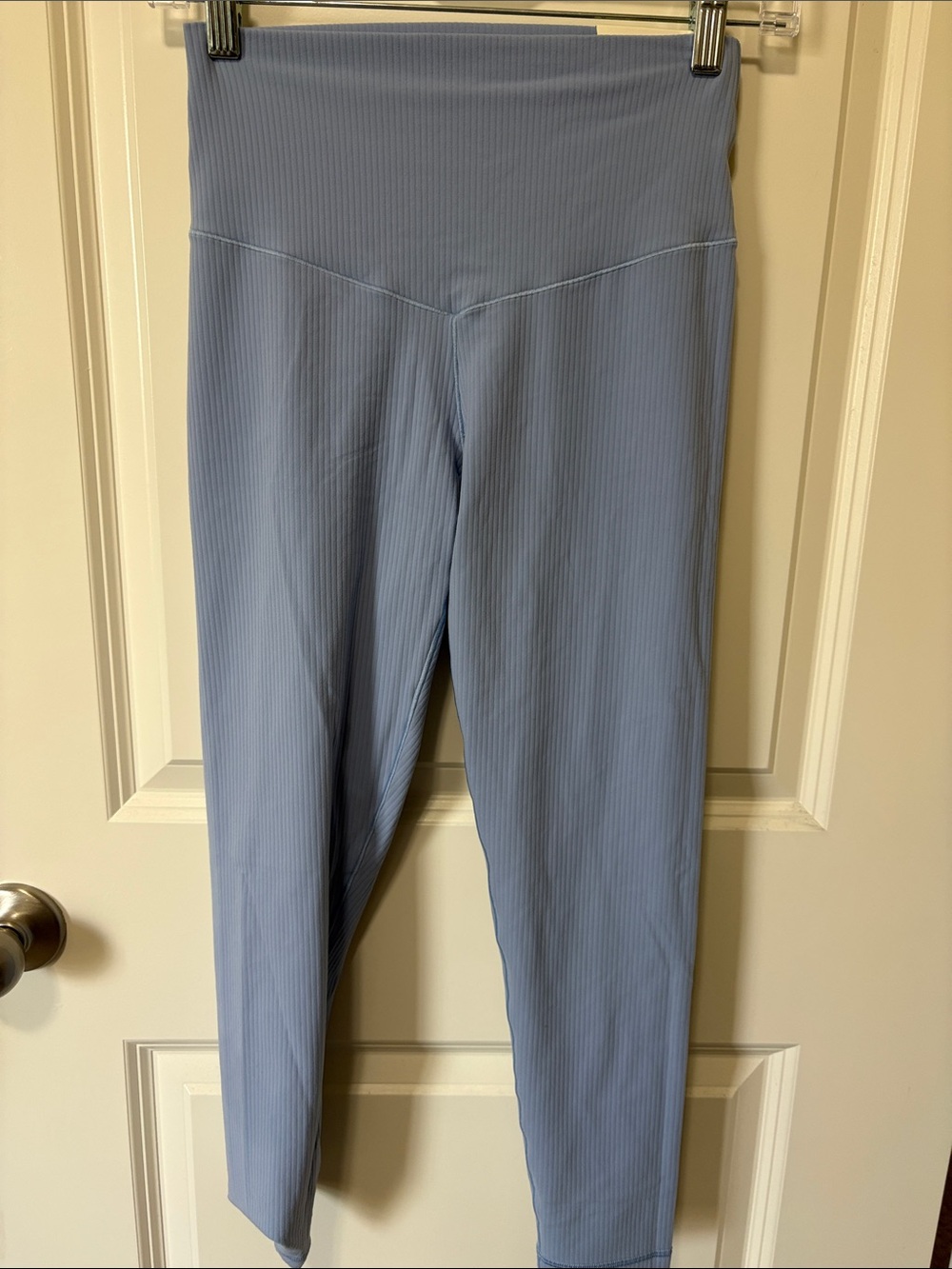 aerie Light Blue Ribbed High-Waist Leggings